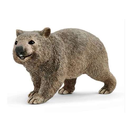 Schleich Wombat figure, realistic animal figurine, grey-brown fur, standing pose, perfect for imaginative play