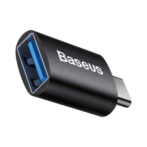 Baseus Ingenuity USB-C – USB-A OTG adapter fekete (ZJJQ000001)