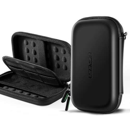 UGREEN 2.5 inch HDD Case, Black, Protective Travel Case for Hard Drive and Accessories