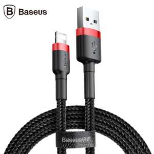 Baseus Cafule Lightning Kabel, Schwarz und Rot, 0.5m - Lightning-Kabel