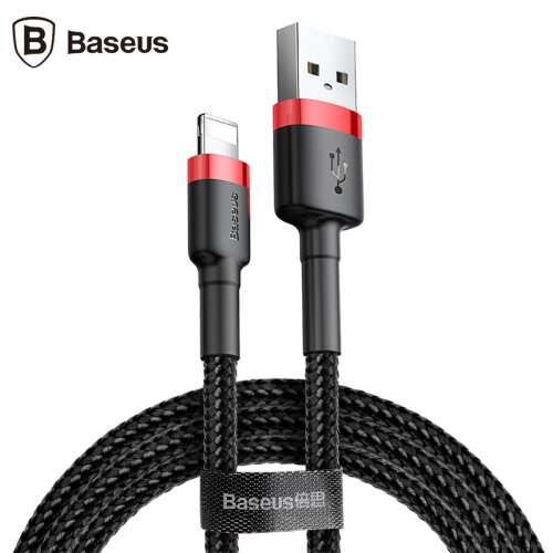 Baseus Cafule Lightning Cable, Black and Red, 0.5m