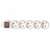 Somogyi 5-outlet power strip with switch, white, 3m cable