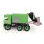 Wader Middle Truck Garbage Truck Toy, green plastic
