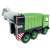 Wader green garbage truck toy with lifting mechanism