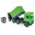 Wader green garbage truck toy with lifting mechanism and trash can