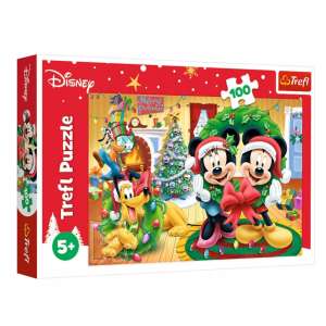Trefl Puzzle - Karácsony Mickey egérrel 100db