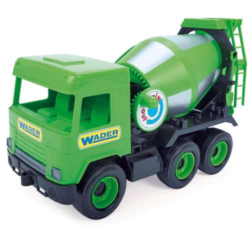Wader green toy concrete mixer truck, 43cm, for kids