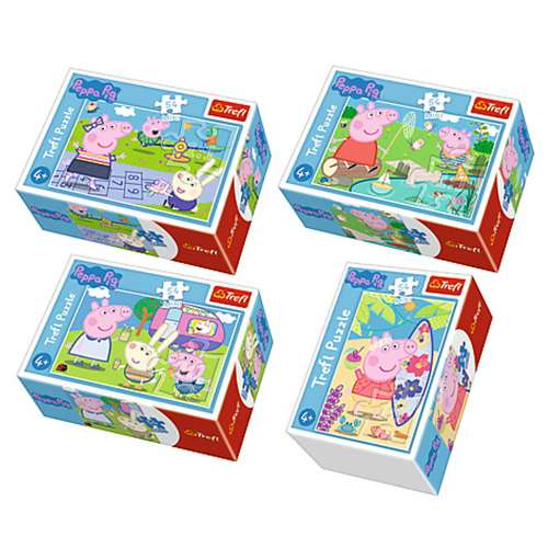 Trefl mini Puzzle 4 féle - Peppa Malac 54db