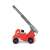 Wader Multi Fire Truck 43cm, red toy fire truck with ladder and water pump, side view