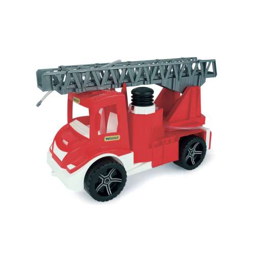 Wader Multi Fire Truck 43cm, red toy fire truck with ladder and water pump