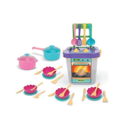 Wader Party Party World Set de bucătărie 31pcs #grey-blue