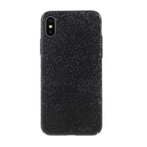 Fekete csillogó mozaik mintás telefontok Apple iPhone XS 5.8-hoz - Apple