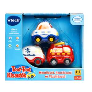 V-Tech Toot-Toot Kisautók - Vészhelyzeti autók 3db