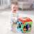 Baby playing with V-Tech Activity Cube - Bear interactive learning toy