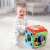 Baby playing with V-Tech Activity Cube - Bear interactive learning toy