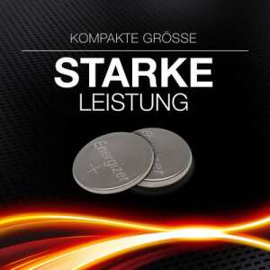 Energizer CR2032 Lithium-Batterie, 3V, 240mAh, 4er Pack, kompakte Größe, starke Leistung - Batterien