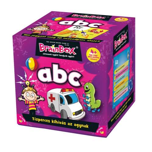 Joc de societate cu tema Alfabetul ABC Green Board Games Brainbox-limba maghiara