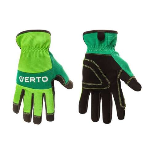 Verto 97H121 9 Zoll Arbeitshandschuhe, grün und schwarz, schützend, strapazierfähig, bequem