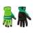 Verto 97H121 9 Zoll Arbeitshandschuhe, grün und schwarz, schützend, strapazierfähig, bequem