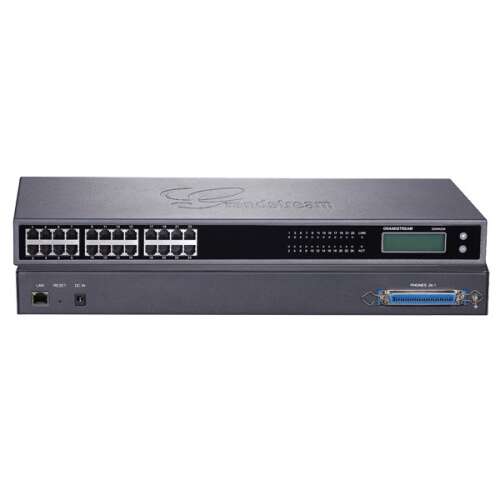 Grandstream GXW4224 VoIP-Analog Gateway, 24 FXS-Ports, 1 Gigabit-Ethernet-Port, LCD-Display