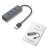 i-tec USB 3.0 fém 4 portos HUB, 4x USB 3.0 port, szürke, fém, passzív, kézikönyvvel
