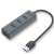 i-tec USB 3.0 Metal 4 port HUB, 4x porty USB 3.0, sivý, kovový, pasívny, Plug & Play