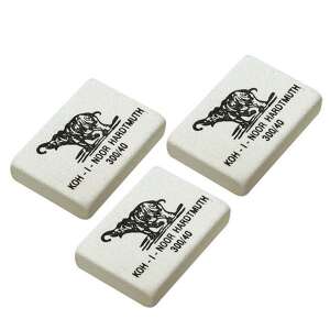 3 db-os Koh-I-Noor Hardtmuth 300/40 radír készlet elefántos logóval - ICO