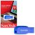 SanDisk Cruzer Blade 64GB Blauer USB-Stick mit Verpackung