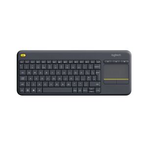 Безжична клавиатура Logitech K400 Plus с тъчпад, черна, изолирана - Logitech Клавиатура