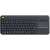 Logitech K400 Plus Wireless Keyboard with Touchpad, Black, Front View