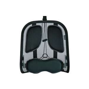 Fellowes Professional Series Mesh háttámasz, fekete és szürke hálós anyaggal, deréktámasz párnával - Derék- & Háttámasz