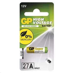 Алкална батерия GP 12V Super 27A (MN27) - високо напрежение, без добавен олово, 0% живак - Батерия и акумулатор