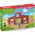 Schleich Farm World Barn with Animals, a red barn with a farmer, cows, pigs, a cat, and a dove, playset for kids, packaging