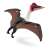 Schleich Quetzalcoatlus dinosaur figure, flying pose, side view