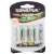 4 pack Sangpus 4700 mAh rechargeable AA batteries in packaging