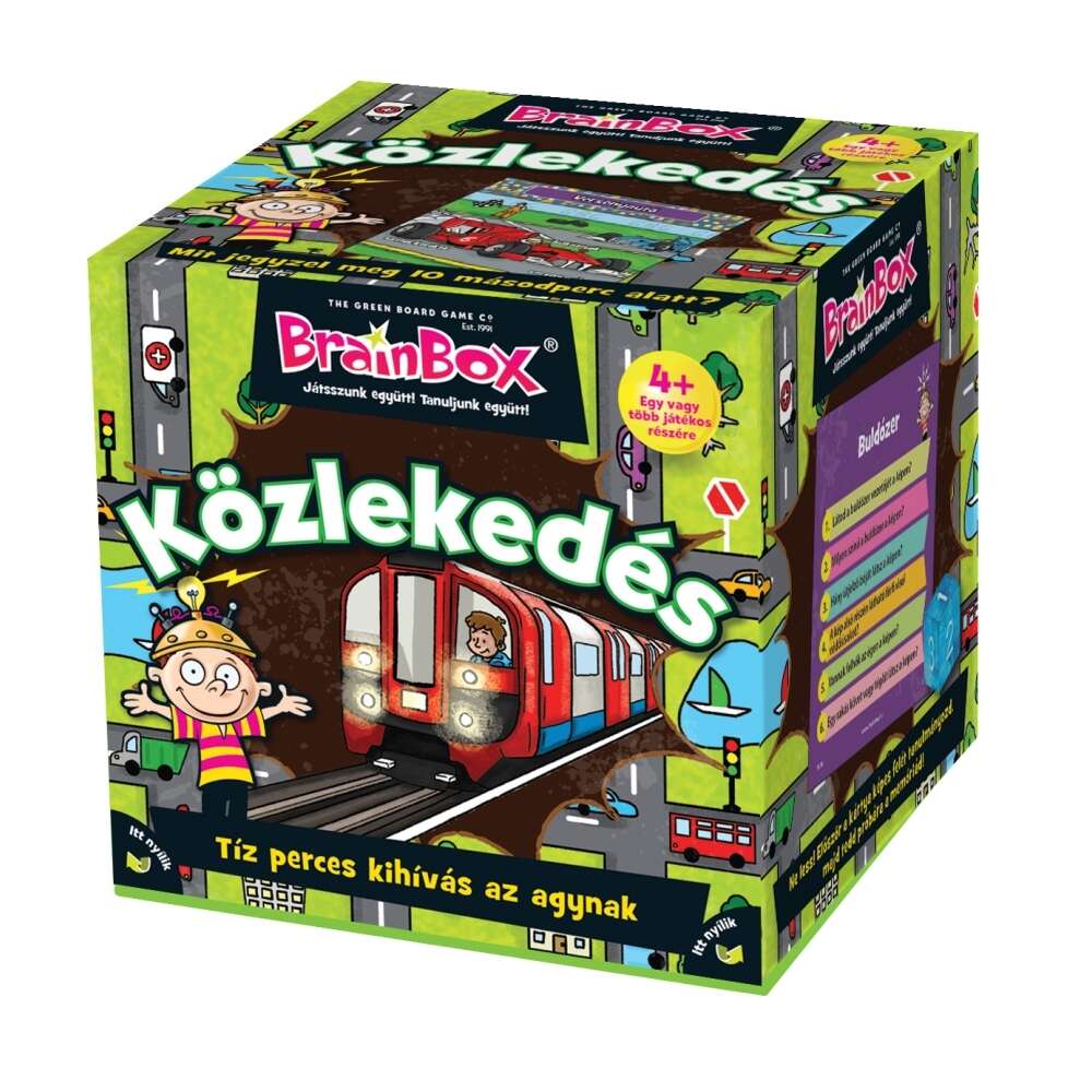 Green Board Games BrainBox Társasjáték - Közlekedés