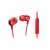 Red Philips SHE3555RD/00 Earphones - Close Up View
