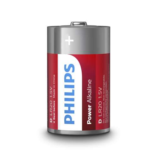 Philips Elem power alkali d 2-bliszter LR20P2B/10 47925530
