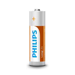 Батерия Philips LongLife R6L4B/10, единична AA батерия, технология цинк-въглерод - Батерия и акумулатор