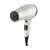 Remington D3015 hair dryer, back view, white and black