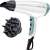 Remington Shine Therapy hair dryer with diffuser attachment, white and blue