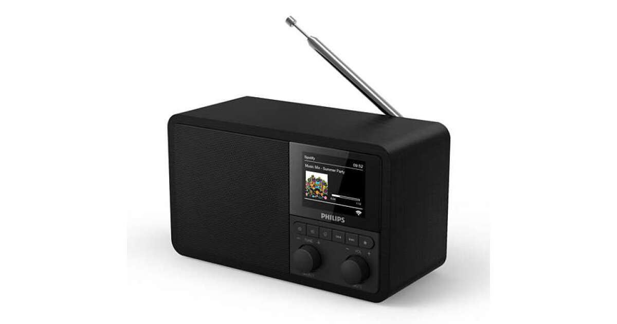 Philips Internet Digital Black Radio TAPR802/12