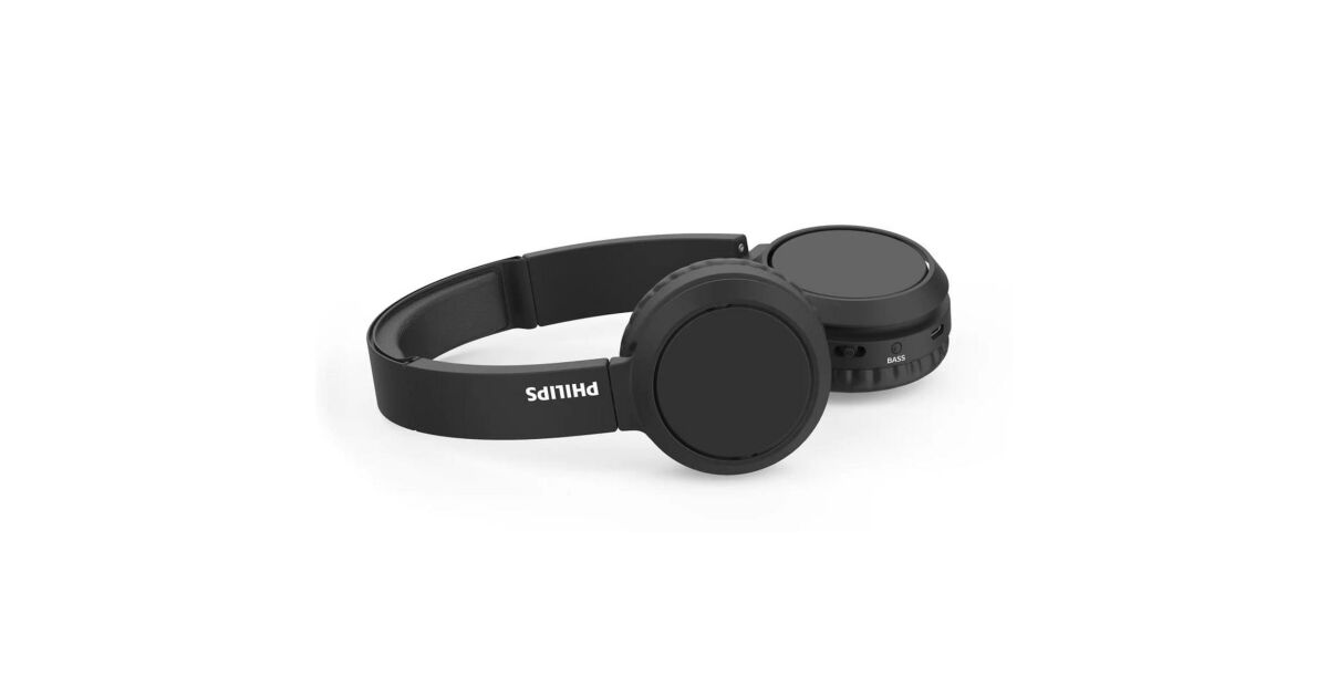 Philips TAH4205 Kulak Üstü Bluetooth Kulaklık 29 Saat Dinleme Süreli Bas Artırma Düğmeli - Siyah