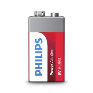 Philips 9V Power Alkaline Battery, 6LR61 - Batteries & Accumulator