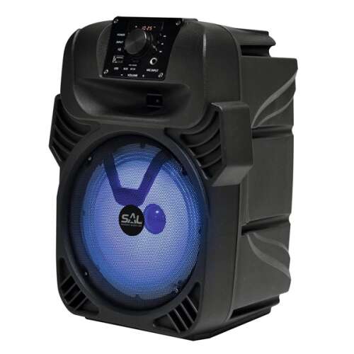 Prijenosni Bluetooth zvučnik SAL PAR 20BT, crni, pogled pod kutom