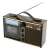 SAL RRT11B Retro Kassettenradio mit AM/FM/SW Radio, MP3/WMA Wiedergabe, USB/SD-Kartensteckplatz, Braun