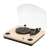 SOMOGYI RRT 12B turntable with built-in speakers, wood finish, Bluetooth connectivity