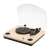 SOMOGYI RRT 12B turntable with built-in speakers, wood finish, Bluetooth connectivity