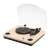 SOMOGYI RRT 12B turntable with built-in speakers, wood finish, Bluetooth connectivity