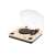 SOMOGYI RRT 12B turntable with built-in speakers, wood finish, Bluetooth connectivity